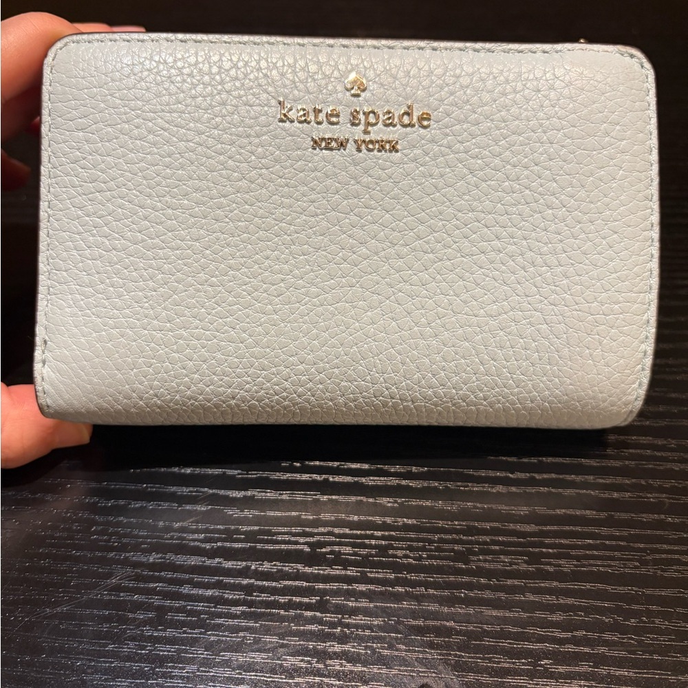 Kate Spade Light Blue Leather Wallet